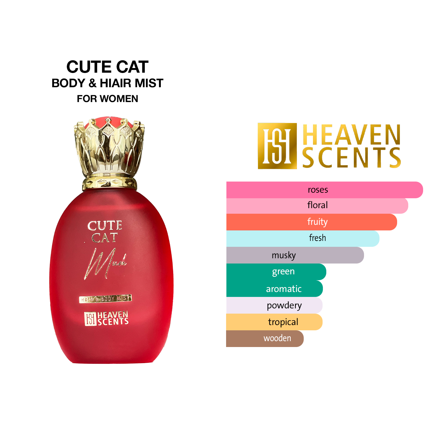 معطر الجسم والشعر كيوت كات مع المسك