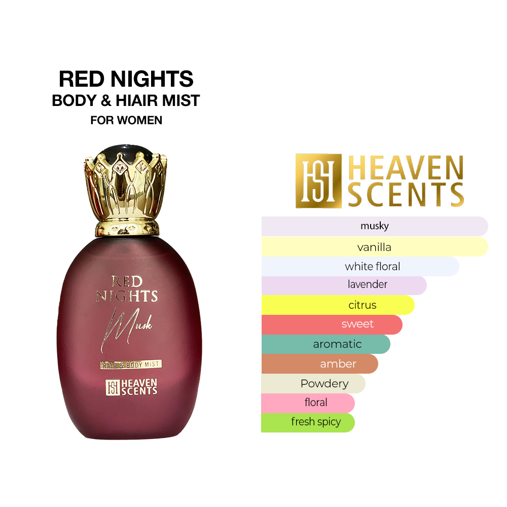 معطر الجسم والشعر ريد نايتس مع المسك